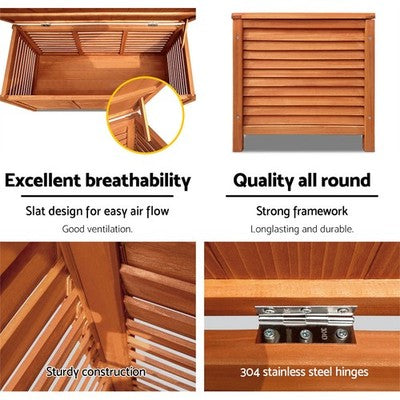 Gardeon Outdoor Storage Box Container Lockable Indoor Toy Tools Shed Garden