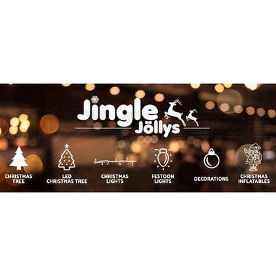 Jingle Jollys Christmas Inflatable Santa 2.4M Outdoor Xmas Decorations Lights