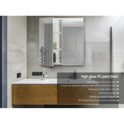 Cefito Bathroom Mirror Cabinet Vanity Medicine Shaving Makeup White