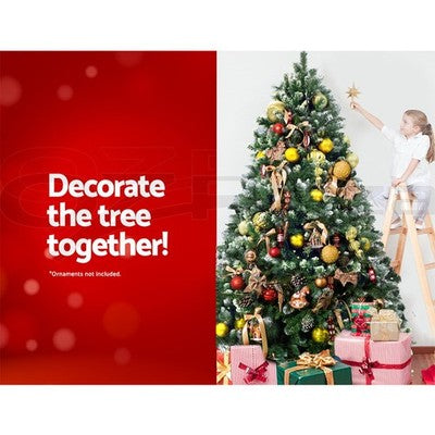 Jingle Jollys Christmas Tree 2.1m Snowy Xmas Tree Decoration 905 Tips