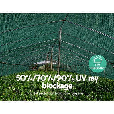 Instahut Shade Cloth Shadecloth Sail 50% 70% 90%UV Mesh Roll Garden Outdoor