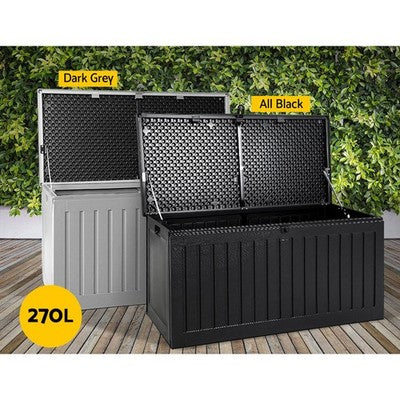 Gardeon Outdoor Storage Box Container Lockable Indoor Toy Tools Shed Garden