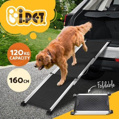 i.Pet Dog Ramp Pet Ramp Car Stairs Steps Foldable Portable Ladder Adjustable SUV