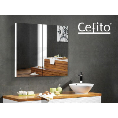 Cefito Bathroom Mirror Cabinet Vanity Medicine Shaving Makeup White