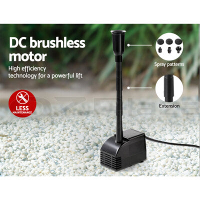 Gardeon Solar Pond Pump Water Fountain Submersible Filter Outdoor Garden 7.2FT