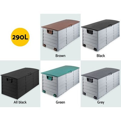 Gardeon Outdoor Storage Box Container Lockable Indoor Toy Tools Shed Garden