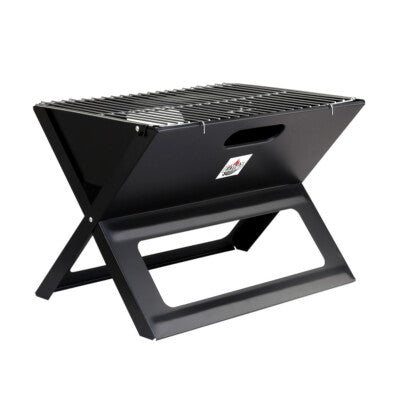 Grillz BBQ Grill Charcoal Smoker Outdoor Portable Camping Folding Steel Barbecue