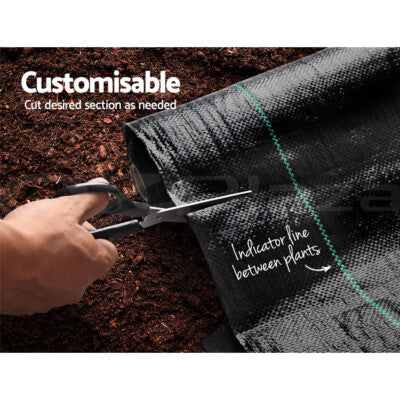 Instahut 1.83m Weed Mat Control Weedmat Pins Pegs Gardening Plant 30/50/100m
