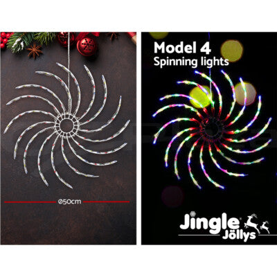 Jingle Jollys Christmas Motif Lights String light LED Santa Reindeer Outdoor