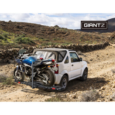 Giantz Motorcycle Motorbike Carrier Rack 2"Towbar Arm Rack Dirt Bike Ramp Steel