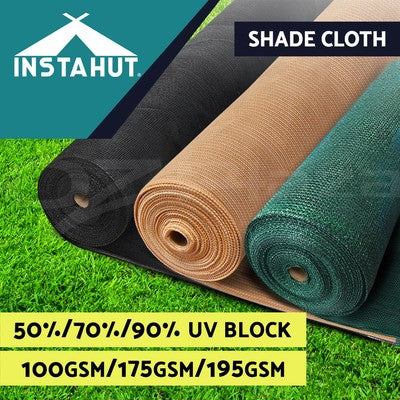 Instahut Shade Cloth Shadecloth Sail 50% 70% 90%UV Mesh Roll Garden Outdoor