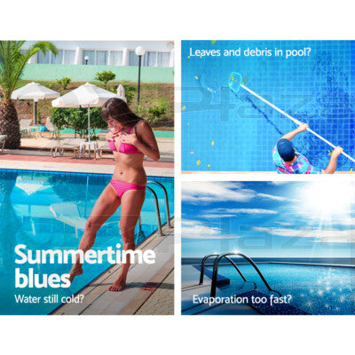 Aqua Buddy Pool Cover 500 Micron Solar Blanket Covers Swimming Outdoor 8 SIZES