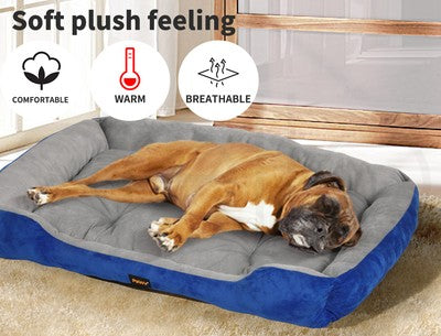 Pawz Dog Bed Pet Cat Calming Floor Mat Sleeping Comfy Cave Washable Extra Large