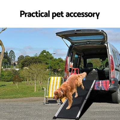 i.Pet Dog Ramp Pet Ramp Car Stairs Steps Foldable Portable Ladder Adjustable SUV