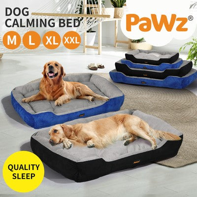 Pawz Dog Bed Pet Cat Calming Floor Mat Sleeping Comfy Cave Washable Extra Large