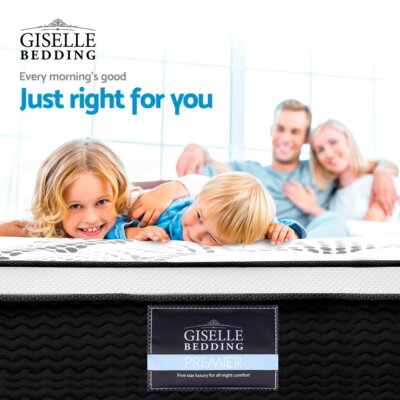 Giselle Mattress Queen Double King Single Pocket Spring Foam Medium Firm 32cm