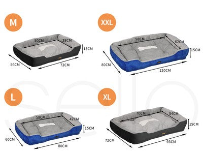 Pawz Dog Bed Pet Cat Calming Floor Mat Sleeping Comfy Cave Washable Extra Large