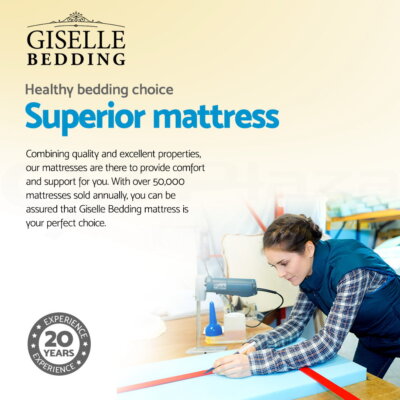 Giselle Mattress Queen Double King Single Pocket Spring Foam Medium Firm 32cm