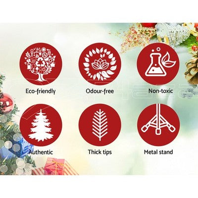 Jingle Jollys Christmas Tree 2.1m Snowy Xmas Tree Decoration 905 Tips