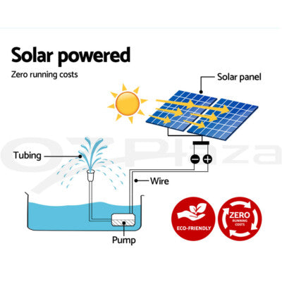 Gardeon Solar Pond Pump Water Fountain Submersible Filter Outdoor Garden 7.2FT