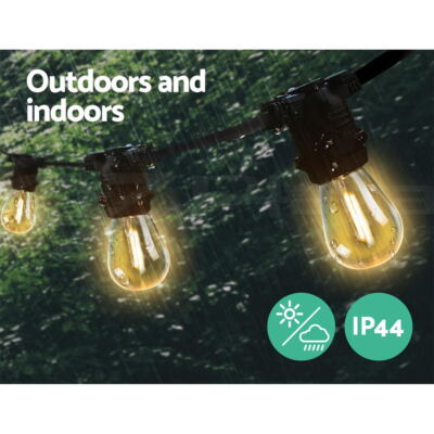 Jingle Jollys 14M-95M LED Festoon String Lights Christmas Outdoor Wedding Party