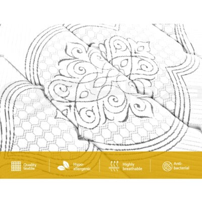 Giselle Mattress 9 Zone Queen Pocket Spring Latex Foam Medium Firm 34cm ALL SIZE