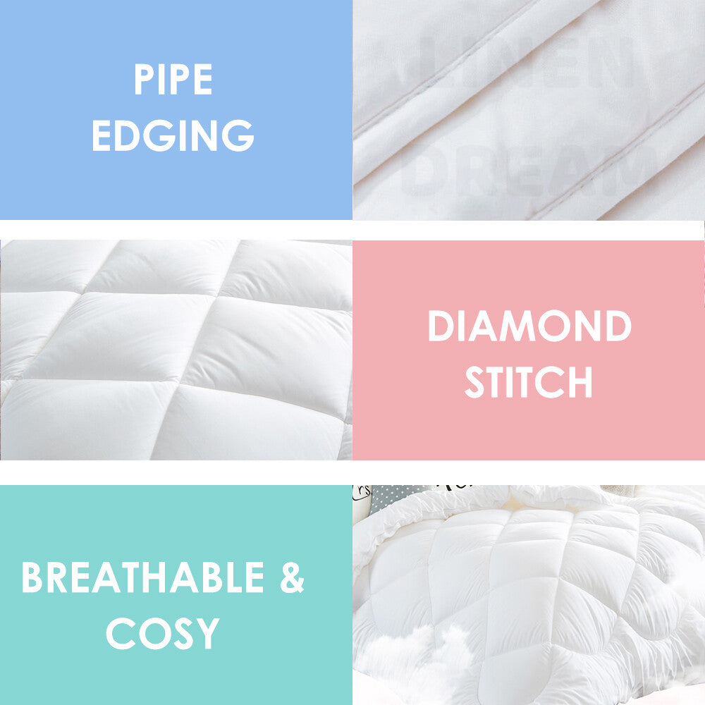 350/500/700GSM All Size Australian Wool Quilt Doona Duvet Down Summer Winter